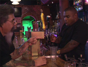Sucks a black bartender in front of everybody 16