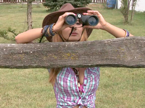 The country girl gets fucked by the farmer who is a lot of 6